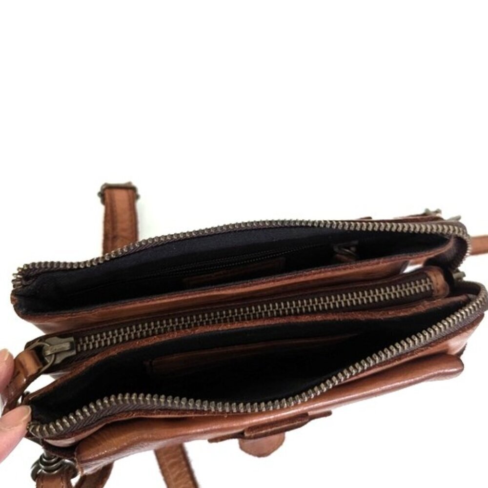Harbour 2nd Luna Crossbody or Belt Bag in‎ Cognac Genuine Distressed Soft… - Picture 8 of 12